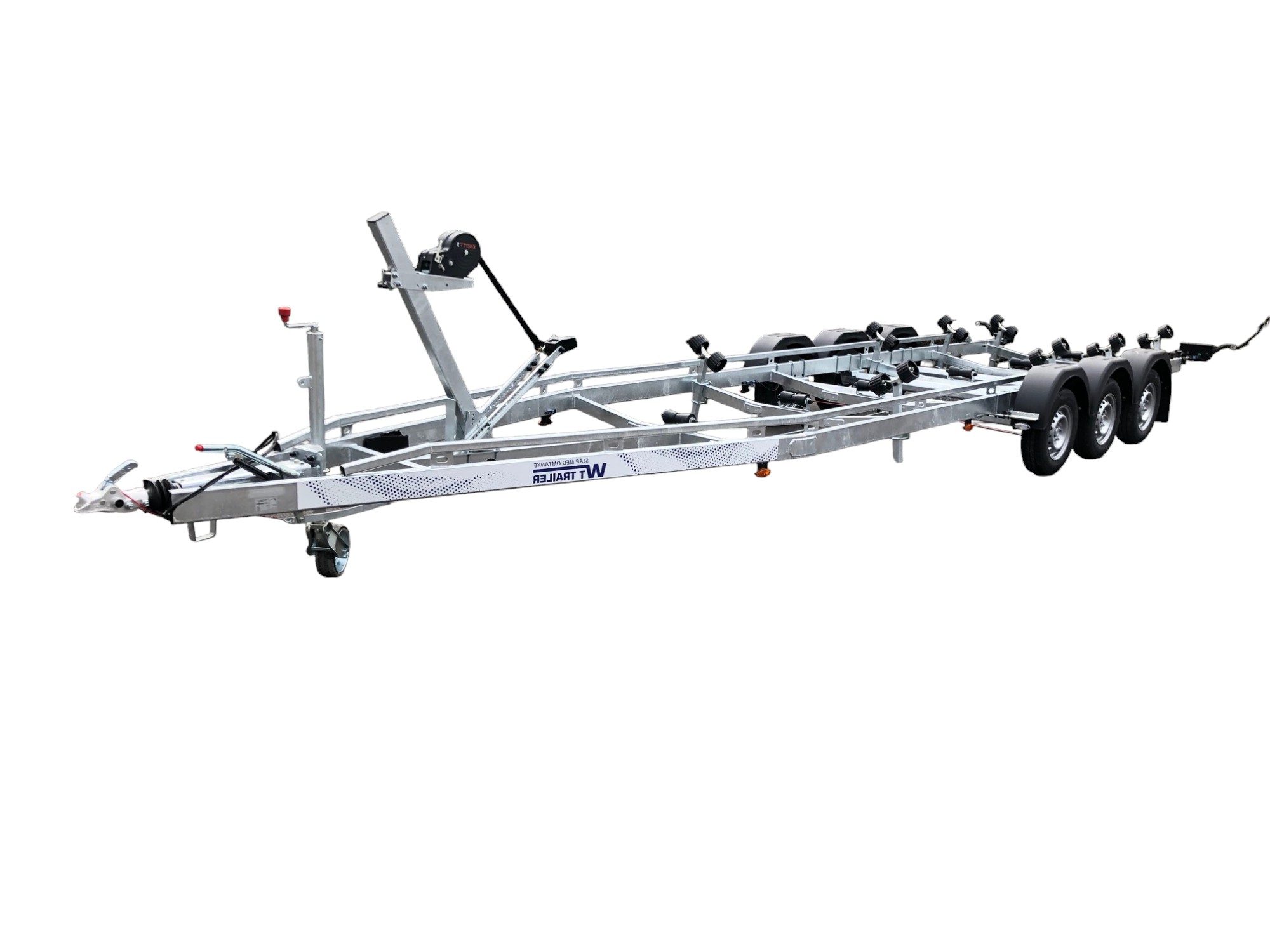 Bat-3500kg-5-Photoroom Båttrailer 3500 kg Bromsad 80 km/h Passar båtar upp till 8,7 meter - Billede 1