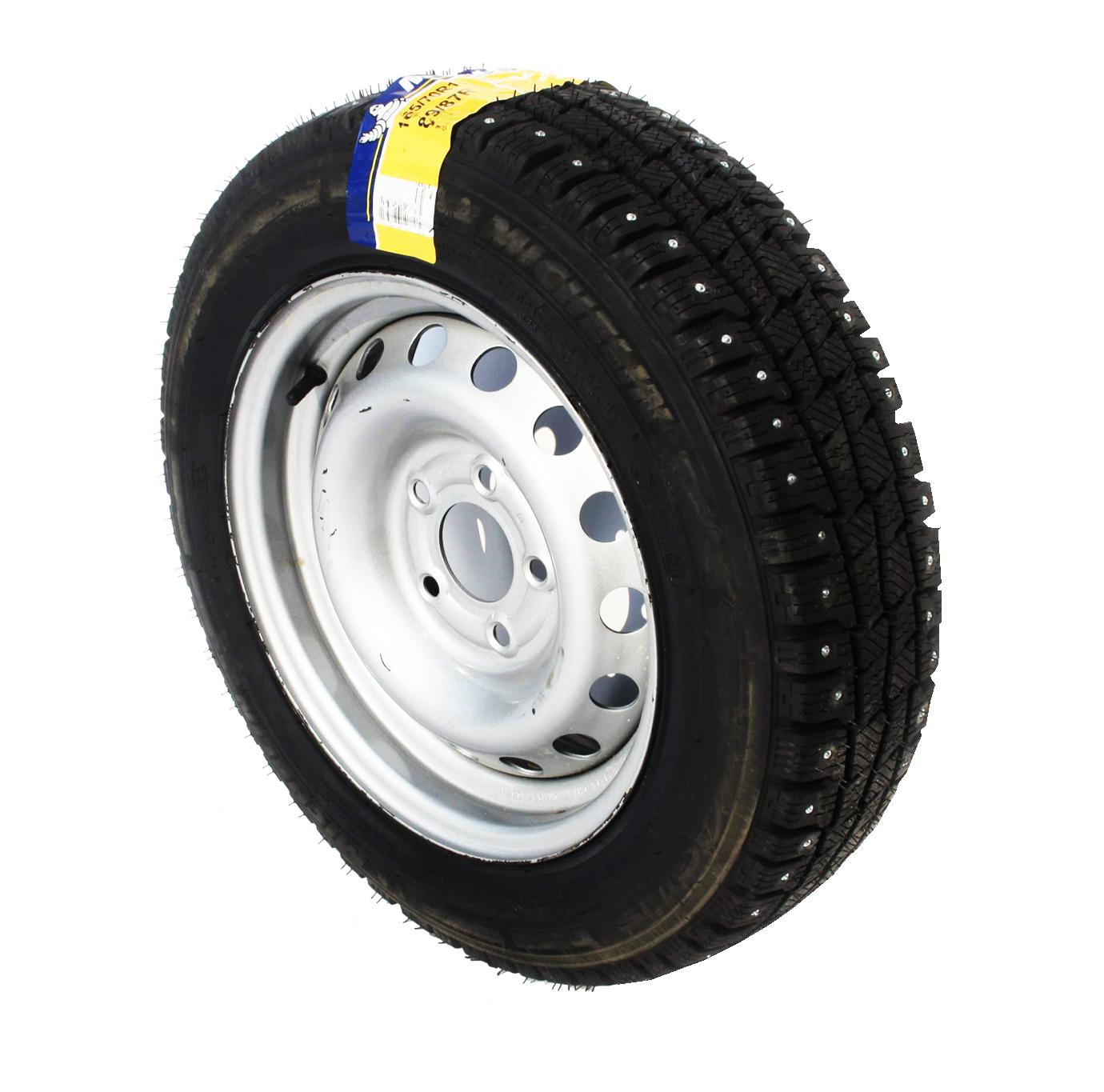 2 st Hjul 155R13C 8pr 90/88Q Tracmax Ice-Plus SR1 Dubb 5 Bult