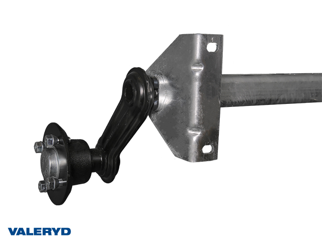 Axel Obromsad 750kg 1125/1615 4x100 vattentät