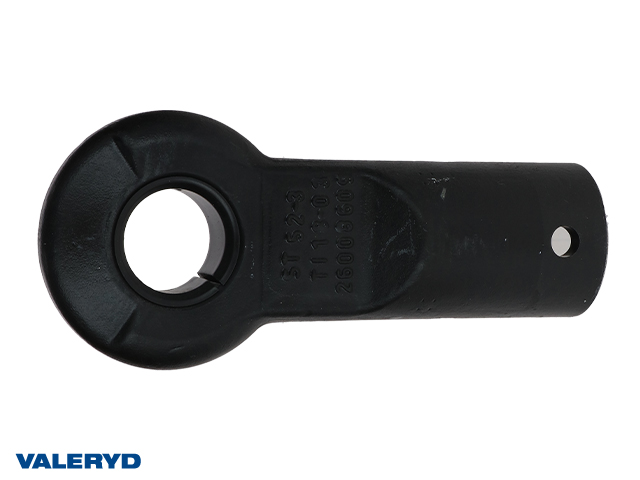 2115001 Dragögla DIN 40mm Knott Ø50mm rör, korsad hålbild CC=40mm, M12 - Billede 1