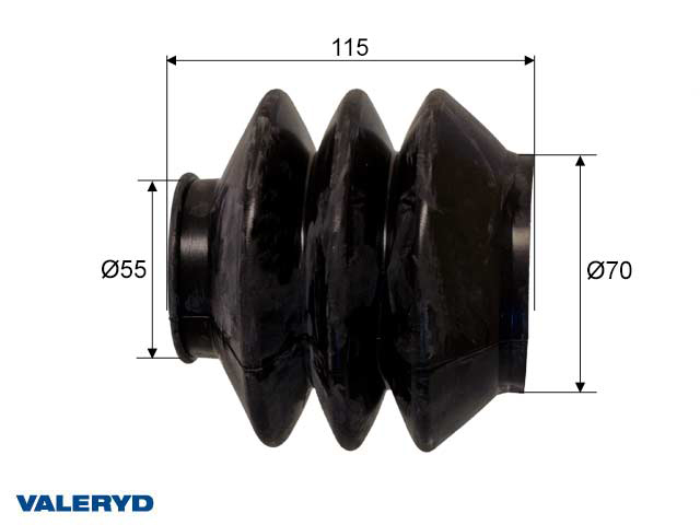 Gummibälg passar till AL-KO 2,8VB/1; 55/70 L=115