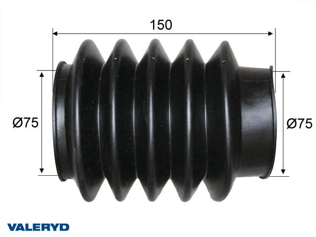 Gummibälg Knott KF/KRV/KFG 27/30/35; 75/75mm L= 150