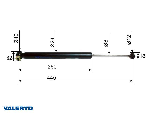 Påskjutsdämpare passar till AL-KO 60S CC=445