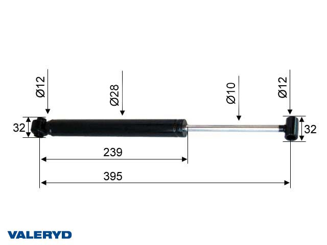 Påskjutsdämpare passar till Grümer AK 0908/1308 CC=395