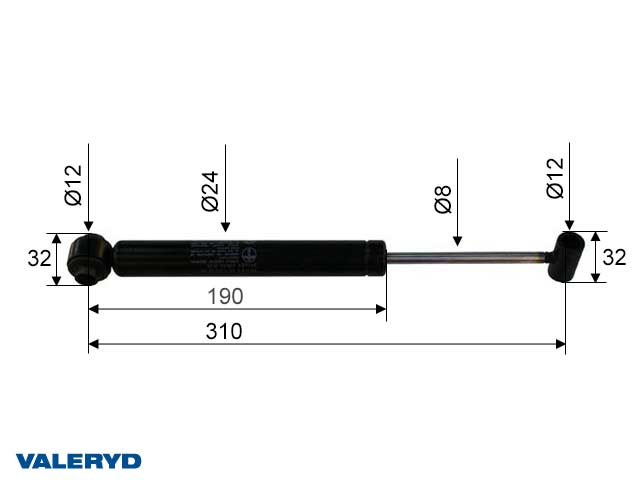 Påskjutsdämpare ZAF 1,5-2/1,6-3; CC=310