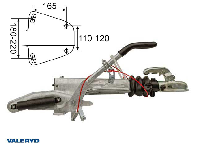 Påskjutsbroms Knott KF17-E utf. GF 900-1700kg
