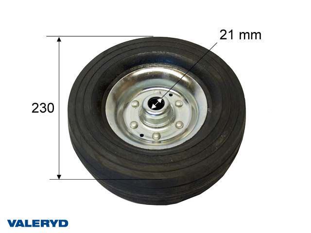 Reservhjul 230x70 Hål Ø21 mm