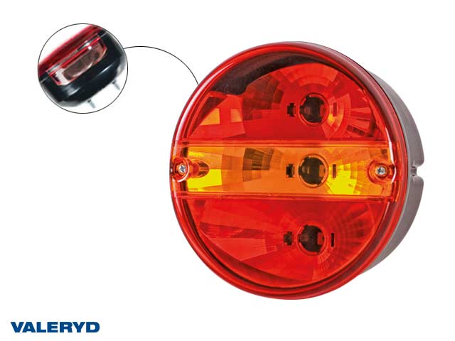 3010097 Baklampa Ø141x82 Vä med skyltbelysning - Billede 1