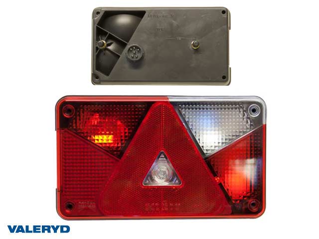 Baklampa Aspöck Multipoint 5 Hö 238x140x55, Bayonettanslutning 6(8)pol.