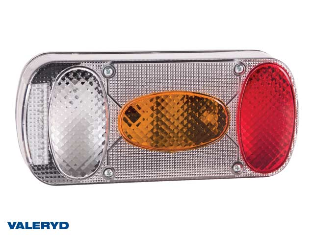 Baklampa Hö 215x100x55 med skylt- och backljus