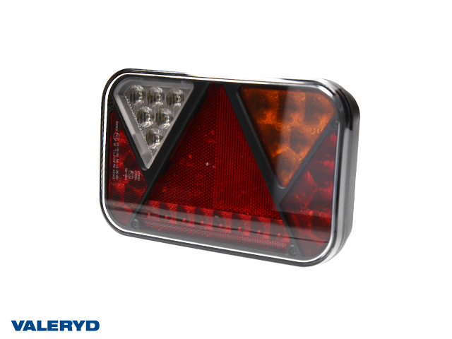 LED Baklampa Hö 200x130x50 12V, Bajonettanslutning 5-pol