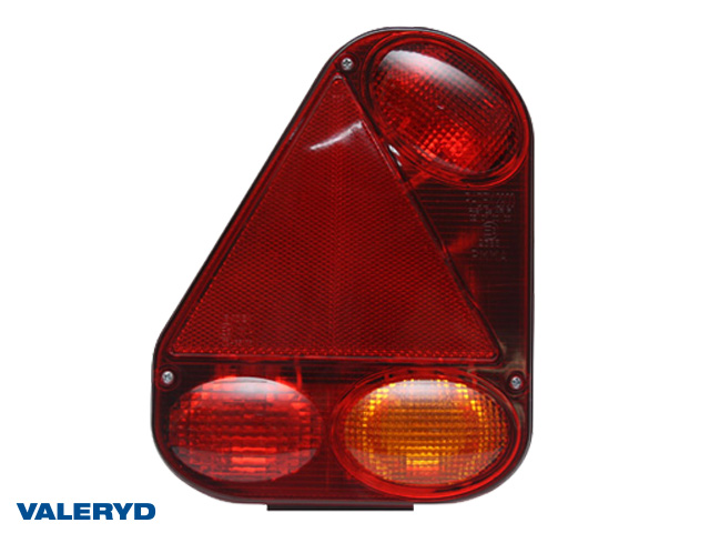 Baklampa Radex 2900 Vä 230x180x62 med skyltbelysning och dimljus. Bajonettanslutning