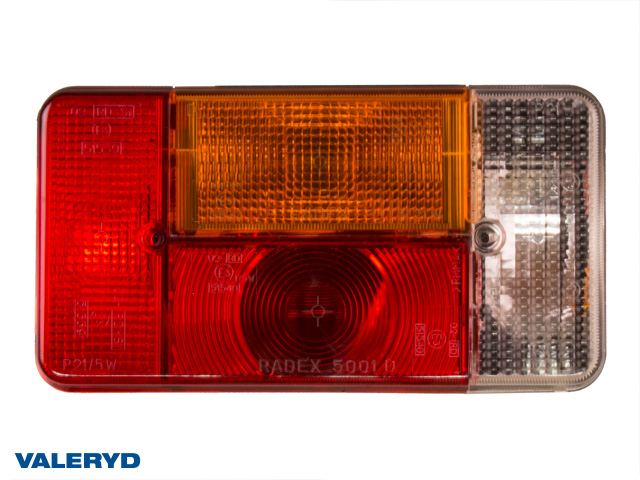 Baklampa Radex 5001S Hö 190x100x60 med skyltbelysning och backljus