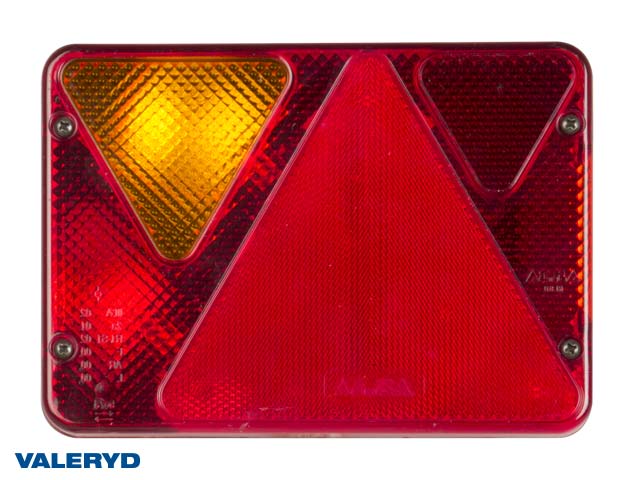 Baklampa Ajba Vä 190x135x50 med skyltbelysning Bajonettanslutning