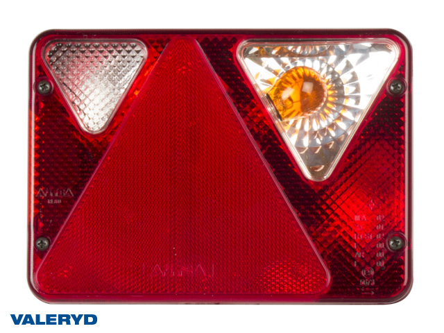 Baklampa Ajba Hö 190x135x50 med skyltbelysning och backljus.Bajonettanslutning