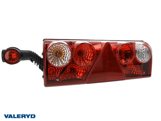 Baklampa Aspöck Europoint II Vä 426x154x85mm reflex, dimljus, 7 pol. ASS2