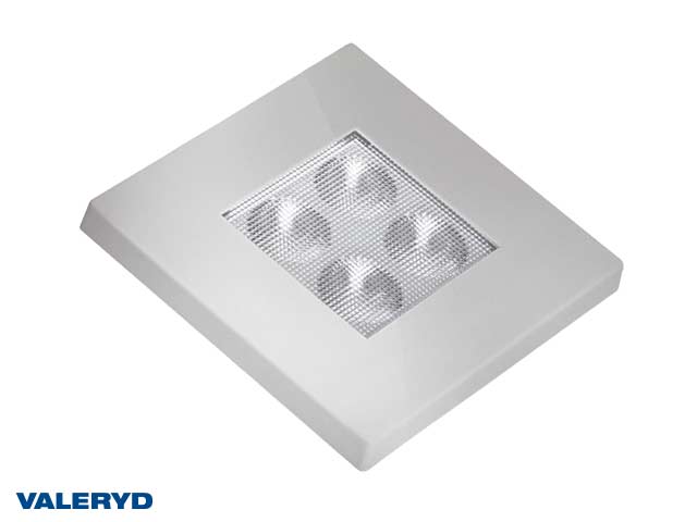 LED Innerbelysning fyrkantig 76x76 silver