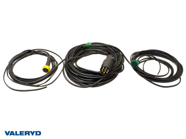 Huvudkabel 7-pol, 5m + 2x3,1m, dimljus