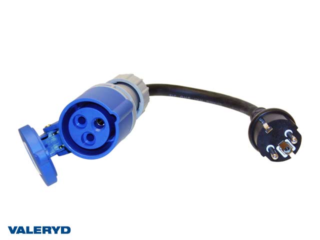 3069022 CEE Adapter, 3 polig, CEE hona - Schuko hane - Billede 1