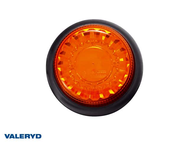 LED Varningslampa gul. Skruvmontering. Kabel 1,5m