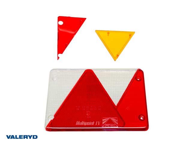 Reservglas Aspöck Multipoint 4 baklampa Hö 200x136x59 med skyltbelysning (till 3010049)