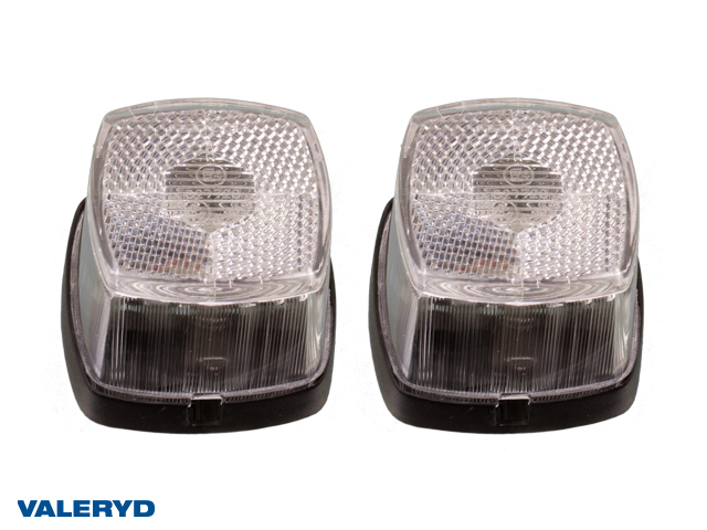 Positionsljus Aspöck/Saw/Hella 62x62x40 med reflex (2-pack)