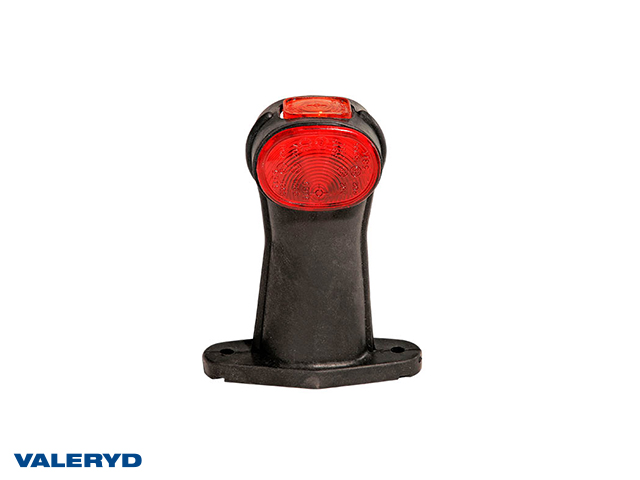 Breddmarkeringslykta Aspöck Superpoint II 116x75x35mm Hö/Vä röd/vit 24V med P&R 1,5m kabel