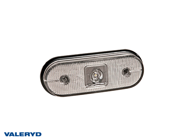 LED Sidomarkeringslykta Aspöck Unipoint I 119x44x18mm vit 24V med P&R 0,50m Kabel