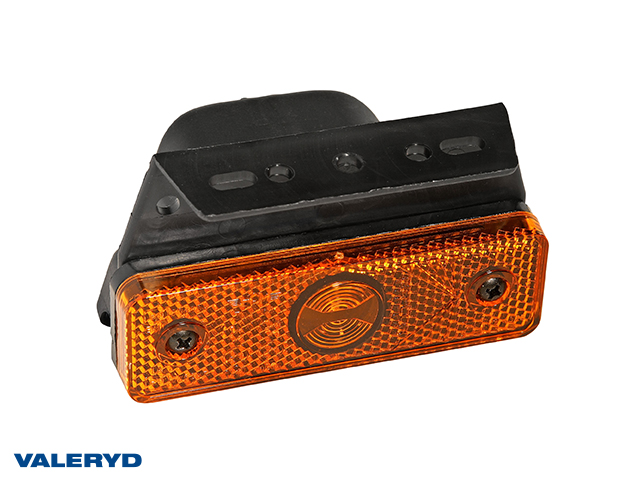 LED Sidomarkeringslykta Aspöck Flatpoint I 99,5x74x55mm gul 24V med P&R 1,50m kabel