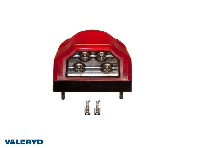 LED Skyltlykta Valeryd 96x64x66 12-30V. Med rött positionsljus.