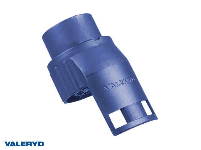 Stickpropp adapter kort 7-13 pol. blå plast