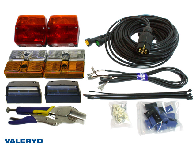 Belysningskit komplett 7 m, 7-pol. inkl. tång