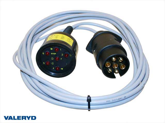 Testare för släpkontakt 7-pol, diod (Fungerar Ej med Canbus system), 4 m kabel