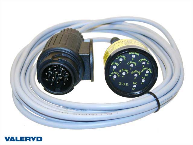 Testare för släpkontakt 13-pol, diod (Fungerar Ej med Canbus system), 4m kabel