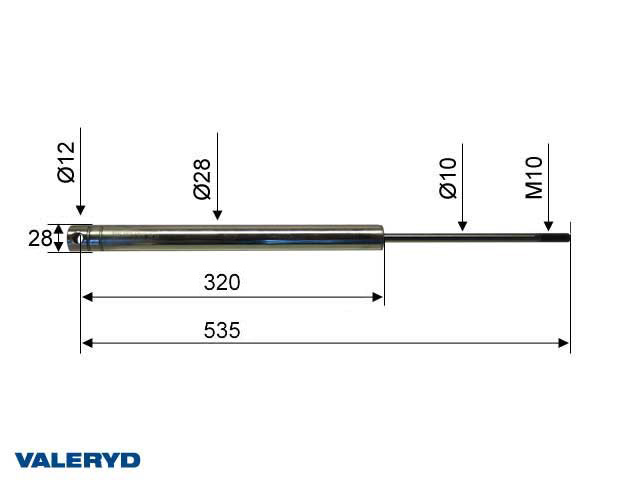 Påskjutsdämpare Knott KF10/KF/KR/KV/KRV13/KR20-A CC=535