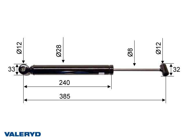 Påskjutsdämpare passar till Peitz AER 15 // AEZ 15  CC=385