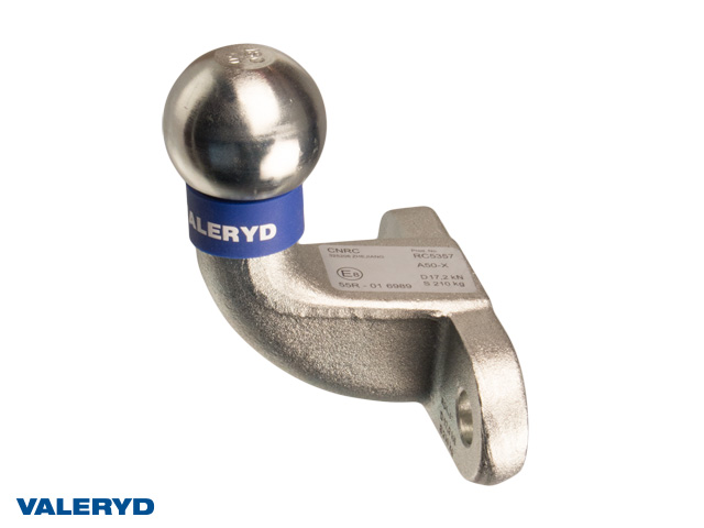 Dragkula 50 mm; Stödlast 210 kg / upp till totalvikt 2t.