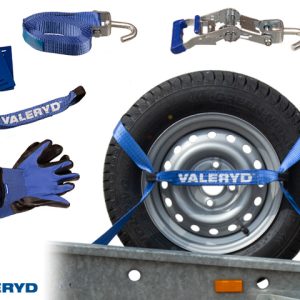 Spännbandsset Hjulsurrning 35mm. Längd 3m. 1000 kg (daN)