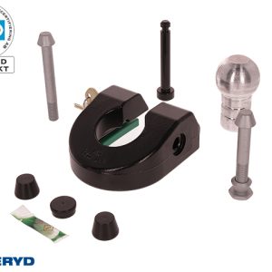 Släpvagnslås CombiLock, SSF-godkända, 60mm Grön, Bult 12mm