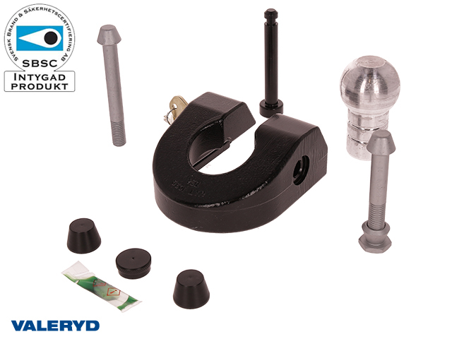 Släpvagnslås CombiLock, SSF-godkända, 71mm Grå Bult 12mm