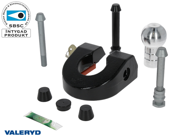 6689404 Släpvagnslås CombiLock, SSF-godkända, AL-KO AK351,AL-KO AK301 Röd Bult 12mm - Billede 1