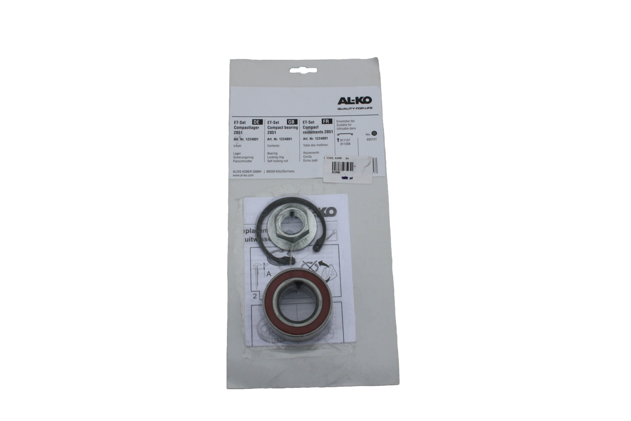 Hjullager till 1350kg AL-KO och Knott axlar, AL-KO art nr: 1224801