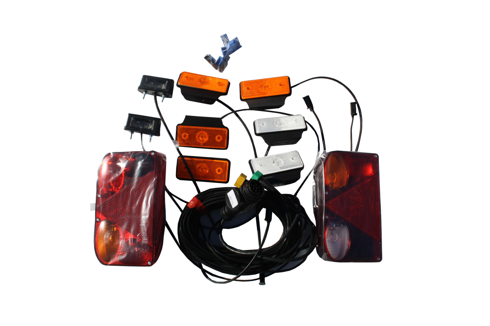 Komplett belysning sats med lampor och kablage, 6,7m