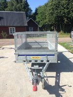 Proffs 252 Bromsat släpvagn totalvikt 750/1000/1200 eller 1300 kg med gallergrindar, Släpet har en 1300 kg axel - Billede 24