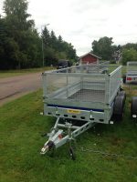 Proffs 252 Bromsat släpvagn totalvikt 750/1000/1200 eller 1300 kg med gallergrindar, Släpet har en 1300 kg axel - Billede 15