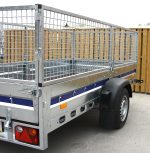 Proffs 252 Bromsat släpvagn totalvikt 750/1000/1200 eller 1300 kg med gallergrindar, Släpet har en 1300 kg axel - Billede 7