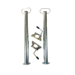 Stödben till släpvagn, komplett set, 2 st (ej montering)