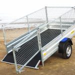 Obromsad Släpvagn Standard 240 med gallergrindar - Billede 6