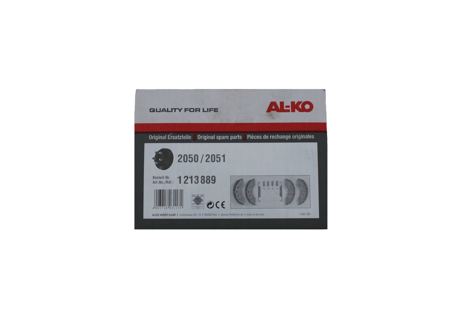 Bromsbackar 1350 / 1500 kg AL-KO