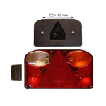 Höger baklampa, komplett insats med backljus